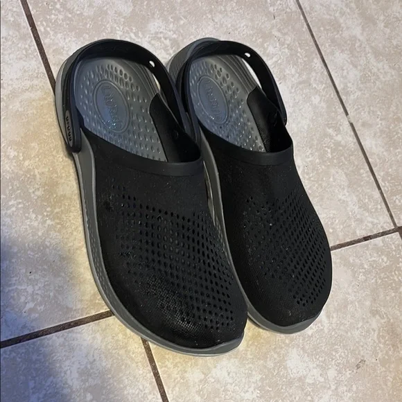 CROCS | Shoes | Crocs Black And Gray Loafers | Poshmark display picture 1